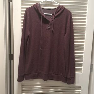 Hooded pullover. sweater